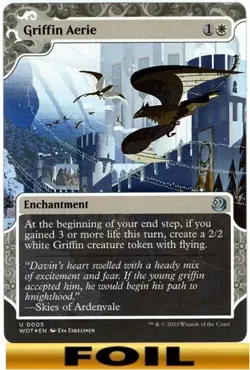 1x - Griffin Aerie - FOIL SHOWCASE #05 - Wilds of Eldraine: Enchanting Tales MTG - Image 1