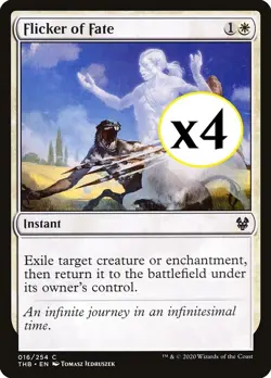 4x - Flicker of Fate - x4 - #16 - Theros Beyond Death - CUC NM MTG - Image 1