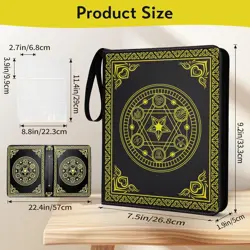 9 Pocket Card Binder for MTG/YGO/PTCG/Game Cards, Holds 900 Cards, Collector ... - Image 3