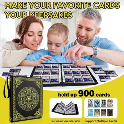 9 Pocket Card Binder for MTG/YGO/PTCG/Game Cards, Holds 900 Cards, Collector ... - Image 4