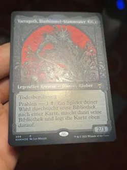 GERMAN Showcase Foil Varragoth, Bloodsky Sire • Unplayed • Kaldheim • Mtg (1631) - Image 2
