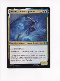 MAGIC THE GATHERING MTG MARVEL'S SPIDER-MAN WRAITH, VICIOUS VIGILANTE - Image 1