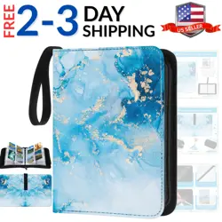 Card Binder 4/9 Pocket PU Waterproof Trading Binder Compatible with Mtg/ygo/t... - Image 1