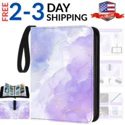 Card Binder 4/9 Pocket PU Waterproof Trading Binder Compatible with Mtg/ygo/t... - Image 1