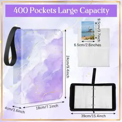 Card Binder 4/9 Pocket PU Waterproof Trading Binder Compatible with Mtg/ygo/t... - Image 3