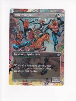 MAGIC THE GATHERING MTG MARVEL'S SPIDER-MAN WEB-WARRIORS BORDERLESS - Image 1