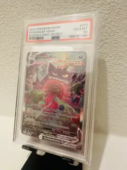 Pokemon Gengar VMAX Alternative Art Fusion Strike #271/264 GEM MINT PSA 10 - Image 5