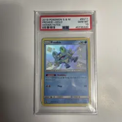 Japanese Pokemon PSA 10 Froakie Hidden Fates SV11 SV94 Holo Shiny Holo Rare GEM - Image 1