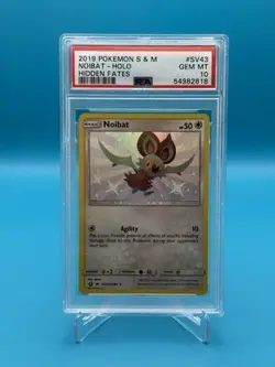 Japanese 2019 Pokemon SUN MOON HIDDEN FATES NOIBAT HOLO SV43 PSA 10 Overseas Pu - Image 1