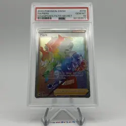 Japanese PSA 10 GEM MINT 2020 Pokemon SWSH Champion s Path Secret 078 FA PIERS O - Image 2