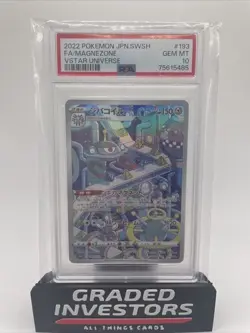 Japanese 2022 Pokemon Vstar Universe Full Art Magnezone 193 172 PSA 10 Gorgeous - Image 1