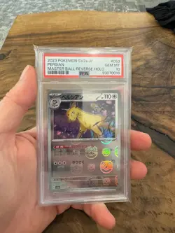 Japanese Persian Master Ball 053 165 Reverse Holo Japanese Pokemon 151 PSA 10 Ge - Image 3