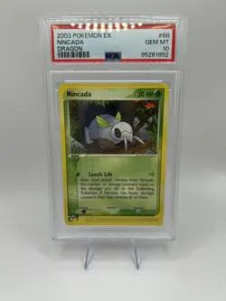 Japanese 2003 Pokemon EX Dragon Nincada 68 97 PSA 10 Gem Mint Buy It Now - Image 2