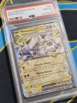 Japanese 2023 Pokemon Paradox Rift English Mewtwo ex 058 PSA 10 Buy It Now - Image 3
