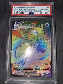 Japanese 2020 Pokemon Champion s Path Gardevoir VMax 076 073 PSA GRADED 10 RAINB - Image 1