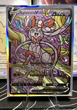 🔥Sylveon V2 ACG Stained Glass Art Card w/ Holo Sleeve - Pokemon Fan Art Card🔥 - Image 1