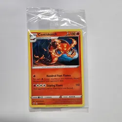 Pokemon CENTISKORCH Sword & Shield GameStop SEALED Pomo Card Limited 039/202 - Image 1