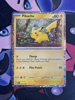 Pikachu 2025 McDonald’s Happy Meal Pokemon Promo Card Holo 2/15 NM - Image 1