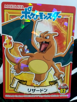 Pokemon Charizard Sticker Marumiya Card Pocket Monsters Rare Japanese - Image 2