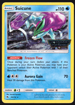 Suicune 59/214 Legendary Stamped Stamp Promo Holo Pokemon TCG Card HP - Image 1