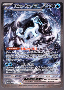 Chien-Pao ex 261/193 Paldea Evolved Holo 2023 Pokemon Card NM - Image 1