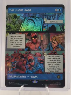 FOIL Borderless THE CLONE SAGA mtg NM Marvel's Spider-Man 1 Rare PANEL - Image 1