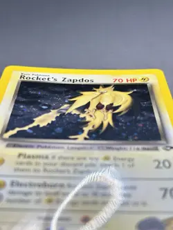 Pokemon TCG Gym Challenge Rockets Zapdos Holo 15/132 LP - Image 3