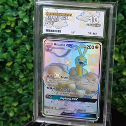 Pokemon TCG Altaria GX Hidden Fates SV77/SV94 Full Art Ultra Rare ACE 10 not PSA - Image 1