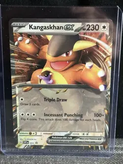 Pokemon TCG Scarlet & Violet Kangaskhan EX SVP 055 Black Star Promo Holo - Image 1
