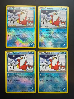 Delibird - 38/149 - Pokemon Boundaries Crossed League Promo 1st-4th Place SET NM - Image 1