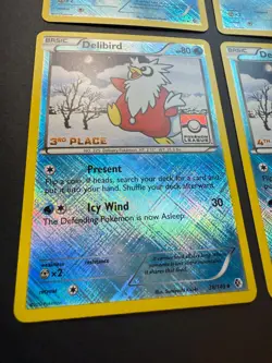 Delibird - 38/149 - Pokemon Boundaries Crossed League Promo 1st-4th Place SET NM - Image 4