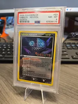 2005 Pokemon Ex Sableye-Rev.Foil Deoxys #23 PSA 8 - Image 3