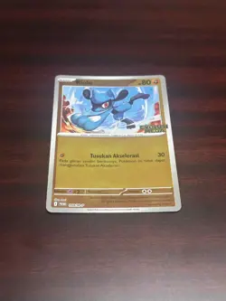 Pokemon TCG Bahasa Indonesia Riolu Kolektor Set PROMO Evolusi Mega STAMP - Image 1