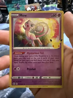 Mew 011/025 Holo Rare - 2021 Pokemon Celebrations 25th Anniversary LP - Image 3
