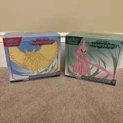 Pokemon Paradox Rift Elite Trainer Box ETBs Roaring Moon & Iron Valiant Sealed - Image 1