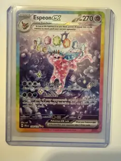 Pokemon TCG Espeon ex 155/131 SV: Prismatic Evolutions SIR Holo Near Mint - Image 1