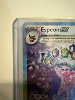 Pokemon TCG Espeon ex 155/131 SV: Prismatic Evolutions SIR Holo Near Mint - Image 3