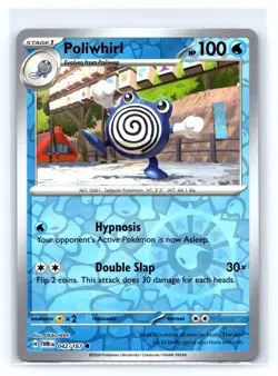 Pokemon Twilight Masquerade #042/167 Poliwhirl Reverse Holo Common tcg - Image 1