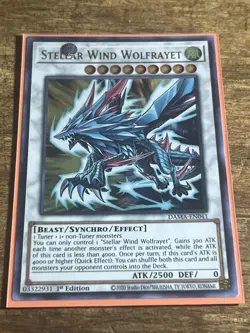 Yugioh! Stellar Wind Wolfrayet - DAMA-EN041 - Ultra Rare - 1st Edition Near Mint - Image 1