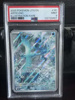 Pokemon TCG Articuno IR 161/159 Journey Together English Card, PSA 9 - Image 1