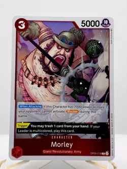 One Piece Awakening of The New Era Morley OP05-016 R Foil Anime Card - Image 1