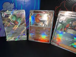 Pokemon Prismatic Evolutions Pokeball 3 Card Lot Noivern EX - Image 2