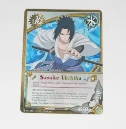 Naruto TCG Trading Card Game SASUKE UCHIHA 653 Foil Text Rare (2002) - Image 2