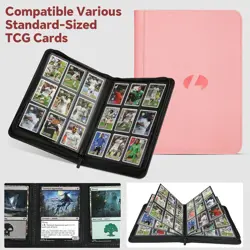 Trading Card Binder, 9-Pocket Double Sided 540 Pocket PU Card Collection Bin... - Image 5