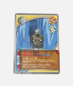 Naruto TCG Trading Card Game WATER STYLE: DRAGON JUTSO 611 Foil Text Rare (2002) - Image 2