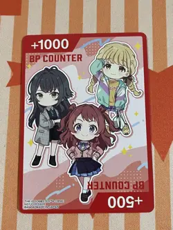 Union Arena Trading Card BP Counter School Idol Master Saki Hanami - Image 1