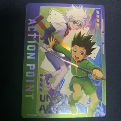 Union Arena Trading Card Killua Gon AP Action Point Hunter x Hunter - Image 1