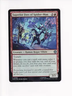 MAGIC THE GATHERING MTG MARVEL'S SPIDER-MAN FOIL SUPERIOR FOES OF SPIDER-MAN - Image 1