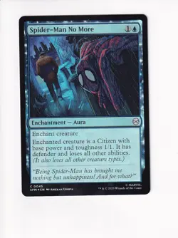 MAGIC THE GATHERING MTG MARVEL'S SPIDER-MAN FOIL SPIDER-MAN NO MORE - Image 1