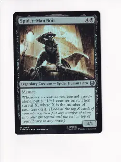 MAGIC THE GATHERING MTG MARVEL'S SPIDER-MAN FOIL SPIDER-MAN NOIR - Image 1